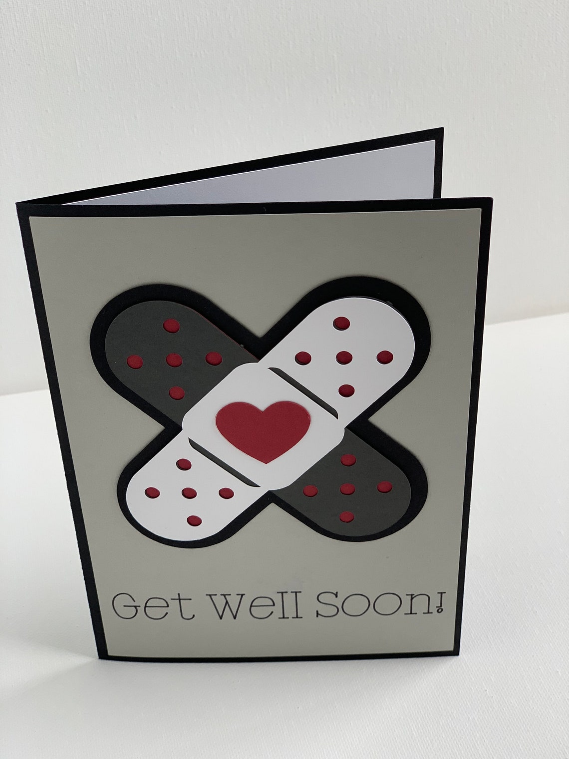 Get Well Soon Card Handmade Card Bandaid Card Band-Aid Get - Etsy.de