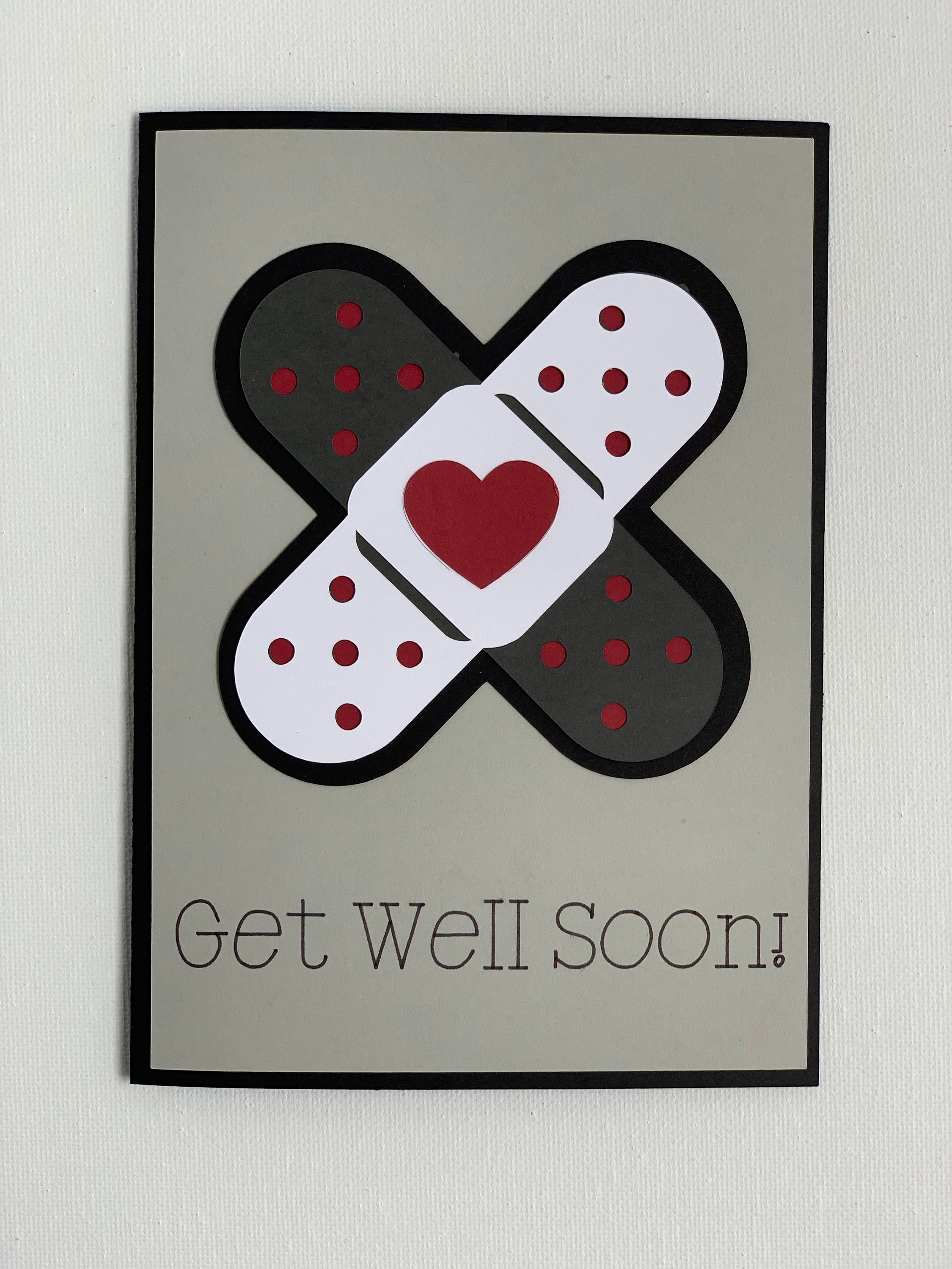 Get Well Soon Card Handmade Card Bandaid Card Band-Aid Get - Etsy.de