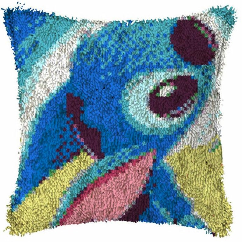Latch Hook KitLilo & Stitch DIY Throw Pillow Cover Sofa Etsy