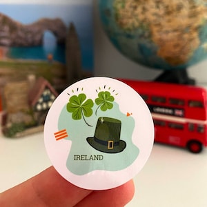 アイルランド旅行用ステッカー6枚 | ダブリンギフト | アイルランド土産 | ワンダーラストステッカーシート | スクラップブック用デカール