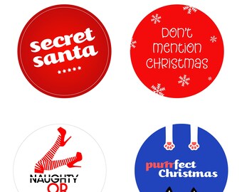 Christmas Sticker Sheet: Festive Holiday Planner, Scrapbook & Gift Wrap