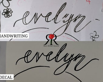 Custom Handwriting Decal • Personalized Signature Sticker • Actual Handwriting Vinyl Sticker • Custom Script Name Sticker • Keepsake Gift