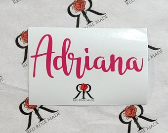 Custom Name Vinyl Decal: Personalized Stickers for Car, Social Media, Name Labels, Custom Vinyl Sticker, Outdoor Sticker, Hashtag, Instagram