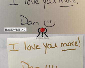 Personalized Signature Sticker • Actual Handwriting Vinyl Sticker • Your Handwriting to Sticker • Keepsake Memorial Gift • Kids Writing Name