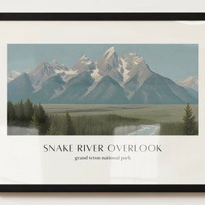 Snake River Overlook, Grand Teton Nationalpark, Wyoming | Digitaler Download | Kunst zum selbst ausdrucken