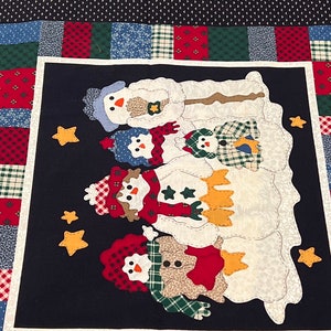 VIP Cranston Set of Two Christmas Blocks Fabric Panel