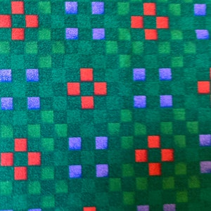 1/2 yd Vintage Allover Geometric Blocks Cotton Fabric by Henry Glass