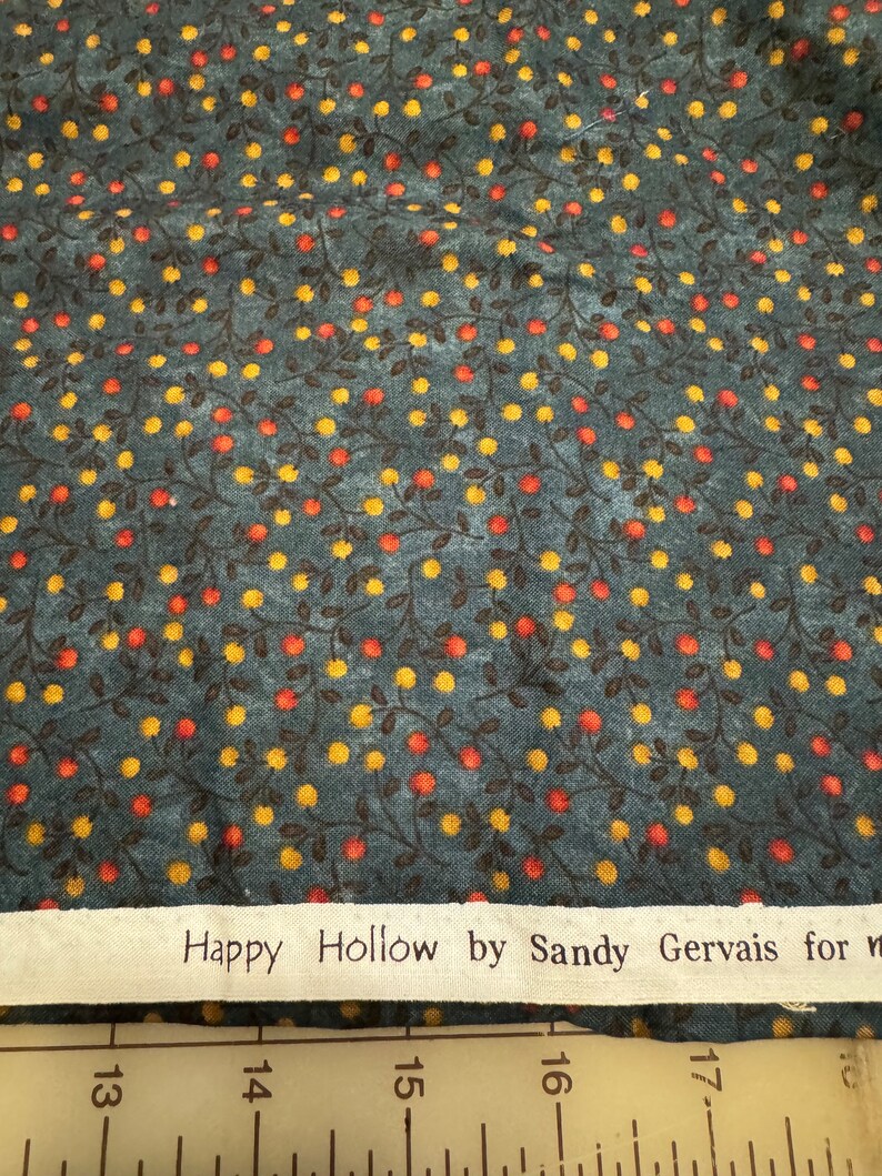 17” “happy Hollow” Floral Print by Sandy Gervais for Moda Cotton Fabric ...
