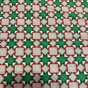 1/2 Yd Vintage Quilt Theme Cotton Fabric by Fabric Traditions
