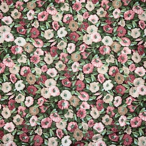 1/2 yd Vintage Floral Calico Print by Peter Pan Cotton Fabric