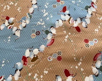 1/2 Yd "kimono Art" Estampado asiático de In the Beginning Fabrics