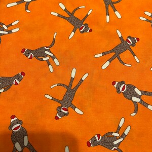 1/2 yd Sock Monkey by Erin Michael  for Moda Cotton Fabric