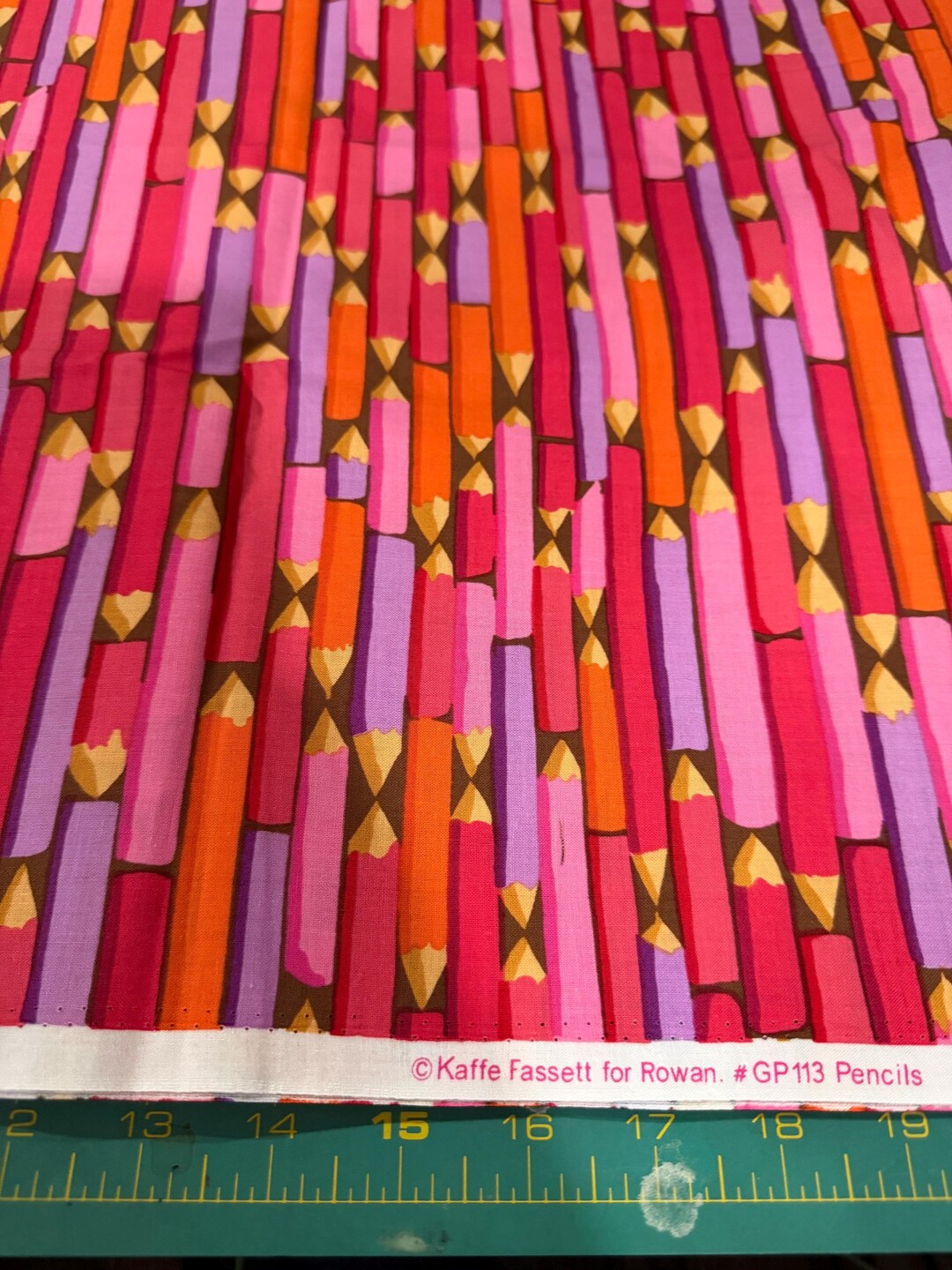 Fat Quarter Retired Kaffe Fassett “pencils” Cotton Fabric - Etsy