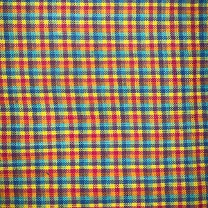 1/2 Yd Checkered Homespun Cotton Fabric