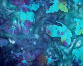 17” Multicolor Batik Cotton Fabric