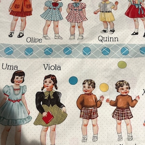 1/2 Yd Hop Skip Jump “Time to Play” Retro Kids Print by American Jane by Sandy Klop for Moda Cotton Fabric
