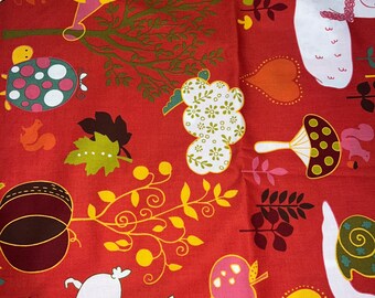 1/2 Yd “Wee Woodland” Reteo Animal Print By Keiki for Moda Cotton Fabric