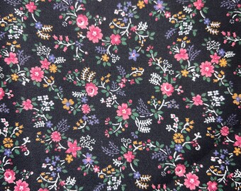 1/2 yd Vintage All over Floral Flowers  by VIP Cranston Cotton Fabric