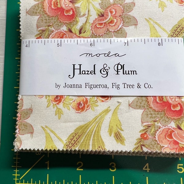 Hazel & Plum by Joanna Figueroa, Fig Tree Quilts  5” Stacker Charm Pack Cotton Fabric for Moda