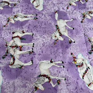 1/2 yd &quot;Unicorni&quot; Stampa di Hordyzynski per Michael Miller Cotton Fabric