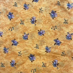 1/2 yd Vintage &quot;Gobelin&quot; Floral von Elizabeth Spence für Benartex Baumwollstoff