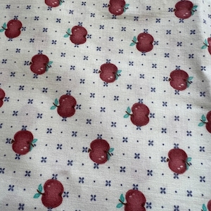 22 Zoll Vintage Country Apple Print Baumwollstoff von Ameritex