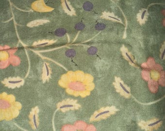 17” “happy Hollow” Floral Print by Sandy Gervais for Moda Cotton Fabric ...