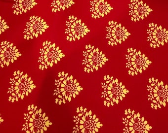 1/2 YD Michael Miller “Mary” Floral Print Cotton Fabric