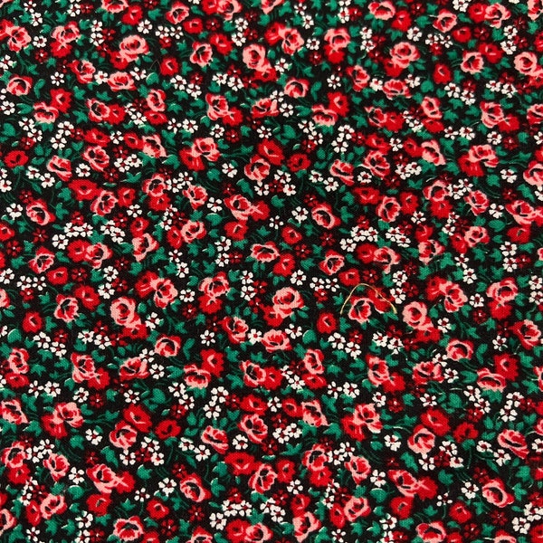 1/2 yd “Mildred’s Memory Garden”  Floral Print cotton fabric by Grandmas Attic for SSI