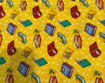 FAT QUARTER Mary Engelbreit zeldzame leesboeken katoenen quiltstof