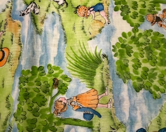 RARE Vintage 70s Holly Hobbie Curtains Twin Bedspread Pillow Sham