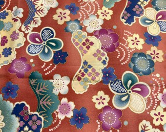 1/2 yd 2008 Allover Asiatisch Floral von Kona Bay Baumwollstoff