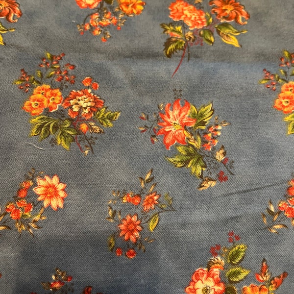 1/4 Yd “Florrie’s Favroties” Shelburne Museum Reproduction Fabric Print for Red Rooster Fabrics