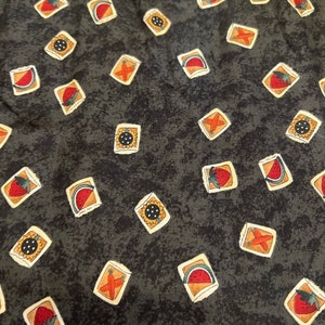 17” Vintage Debbie Mumm Fruit Veggie Print cotton fabric for SSI