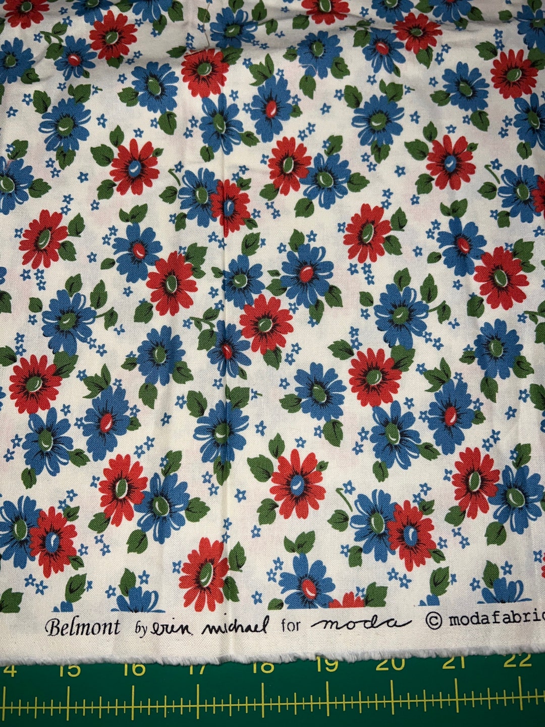 Muslin Bow Clip - Belmont Floral / Shell + Powder