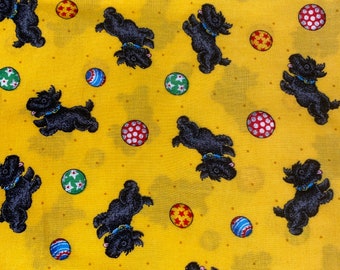 FAT QUARTER Mary Engelbreit Scottie Dog w/ Balls Cotton Quilt Fabric
