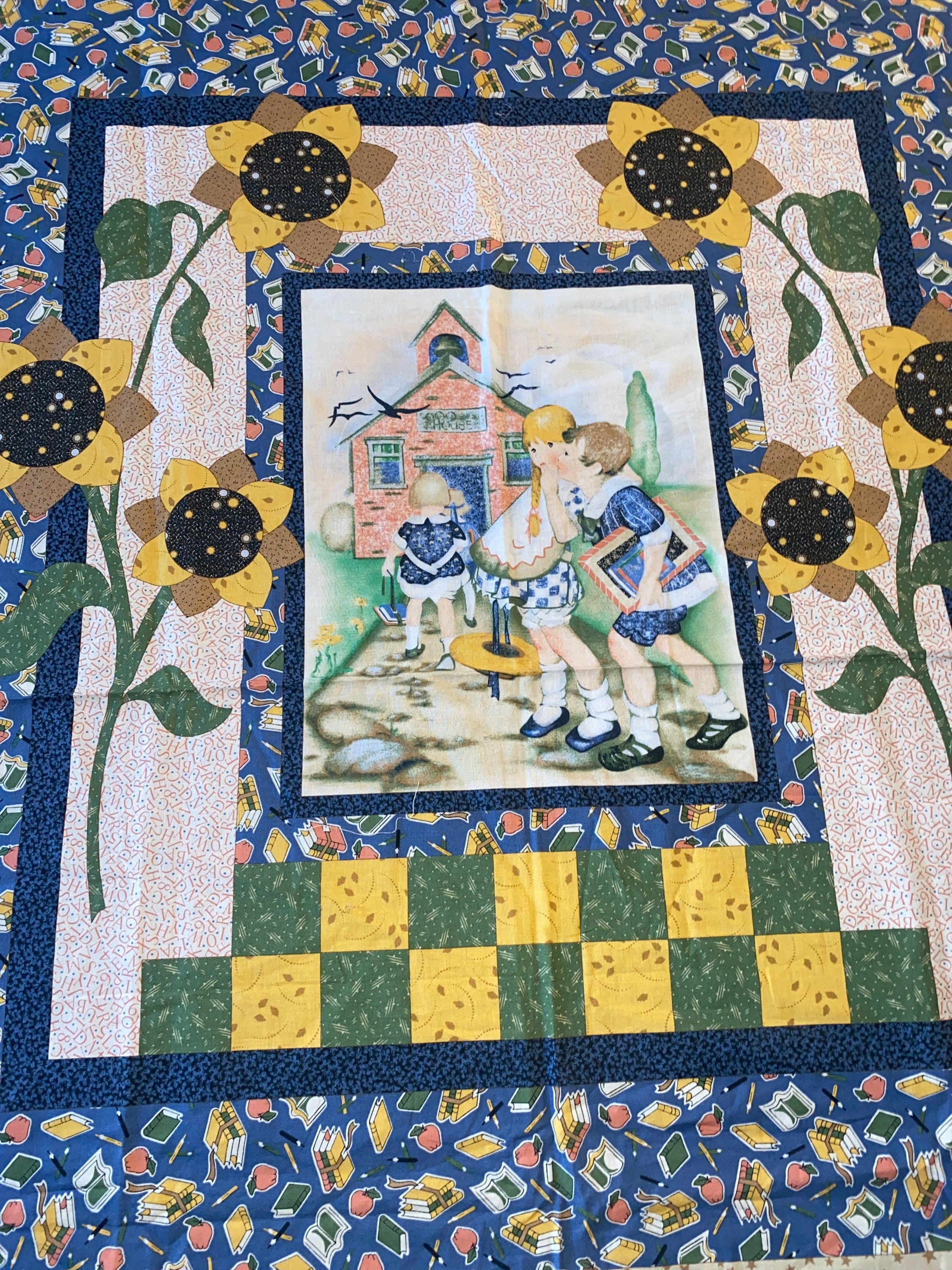 Cover Story Thimbleberries Fabric Panel 2008 RJR School Etsy