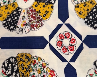 1/2 yd Vintage 1970’s  Cheater Print Cotton Fabric