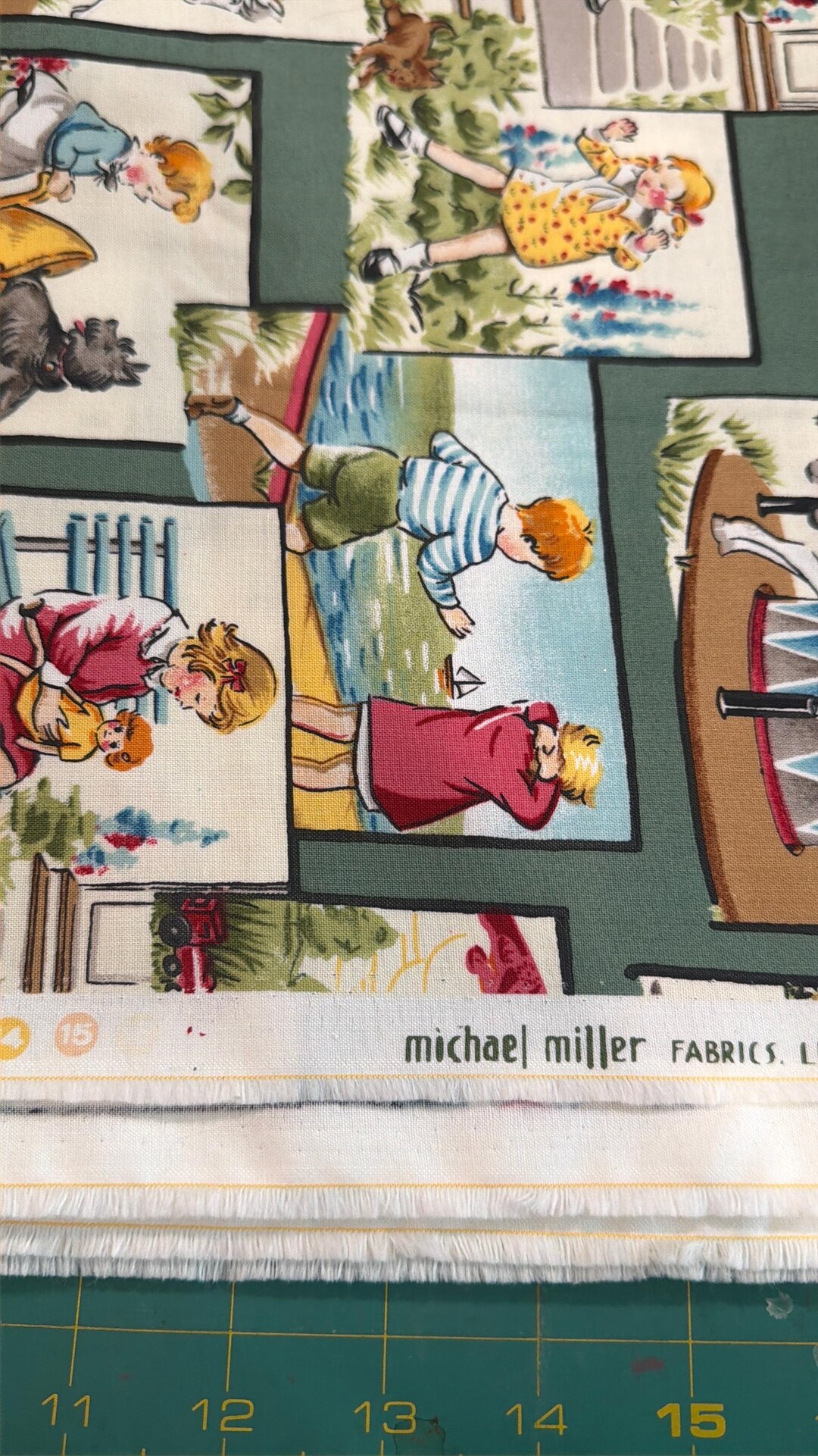 1/2 Yd Michael Miller “playtime” Retro Kids Cotton Fabric - Etsy