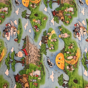 FAT QUARTER Mary Engelbreit Fabric Nursery Rhymes Cotton Quilt Fabric H