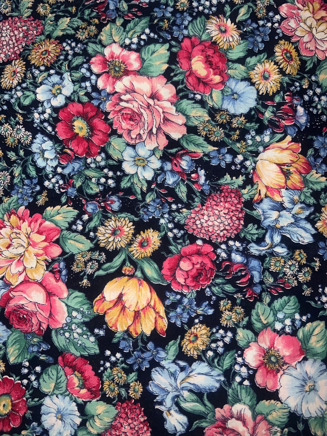 1/2 Yd Vintage Floral for Joan Kessler for Concord Cotton - Etsy