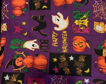 Fat Quarter All over Halloween Cotton  Print Fabric