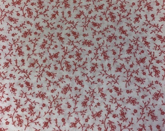 1/2 yd Vintage Small Floral Calico Print Cotton Fabric