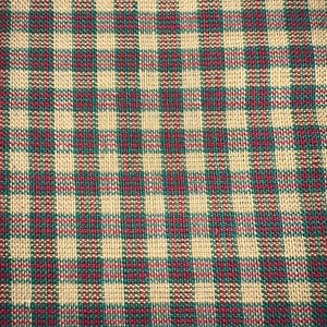 2/3 Yd Checkered Plaid Homespun Cotton Fabric
