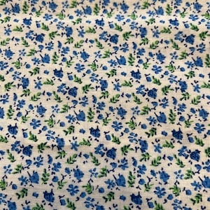 1/2 yd Vintage Small Floral Calico Print Baumwollmischgewebe