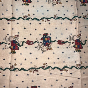 1/2 Yd Vintage Whole Country Caboodle Angel Print  by Spectrix Cotton Fabric