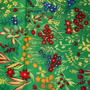 1/2 Yd Vintage Alexander Henry “April” Flower Cotton Fabric