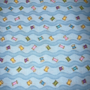 1/2 yd “Love to Craft” Sewing Thread Spool Print by Henry Glass & Co Cotton Fabric