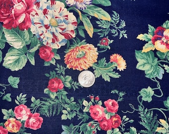 Floreale vintage di 0,5 m di Joan Kessler per tessuto di cotone Concord
