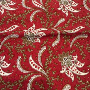 1/2 Yd 'Maison De Noel'-bloemenprint door 3 zussen voor Moda Cotton Fabric